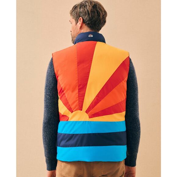 nwt FAHERTY SPORT x CB mens sz L Soleil puffer vest